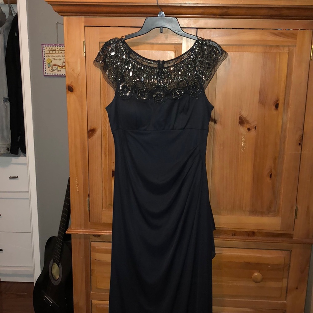 Navy/Silver Gown